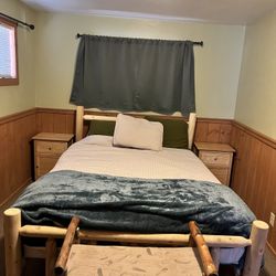 Queen Bed With Night Stands 