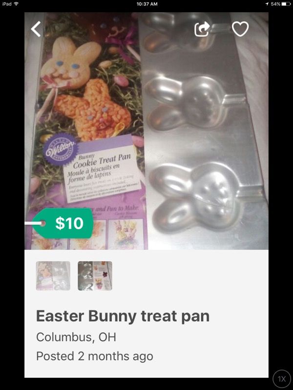 Bunny treat pan