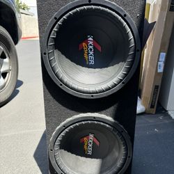 12” Kicker Subwoofer With Kenwood Amp 