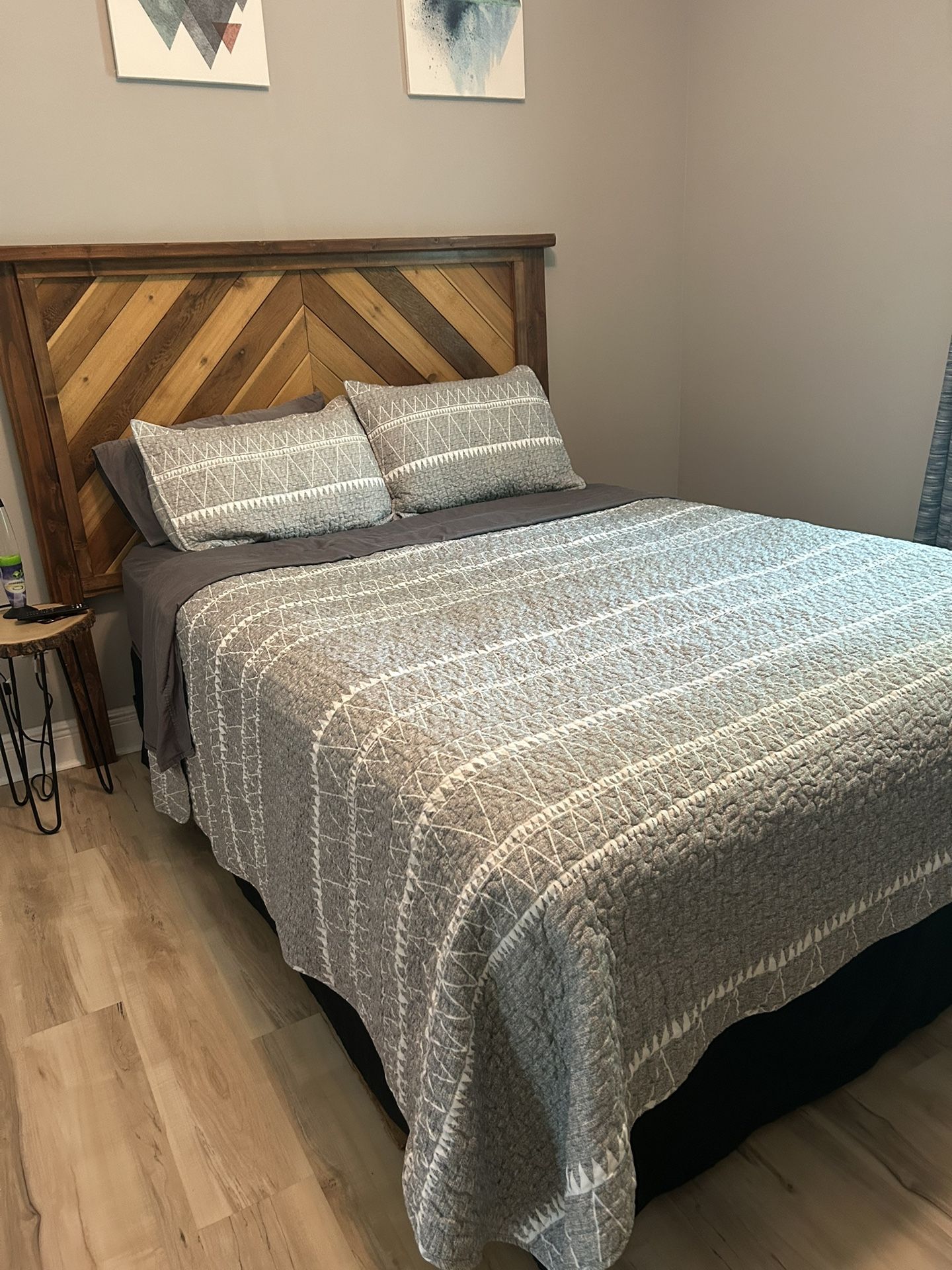 Queen Bed Setup