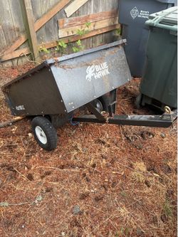 Blue Hawk 10 cubic  feet dump cart for mower