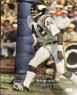 John Gilliam Signed Minnesota Vikings 8x10 Photo Schwartz