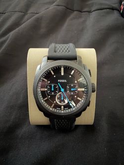 Fossil Watch Black Silicone Band