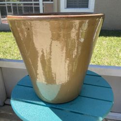 Glazed Cylinder Planter 45$