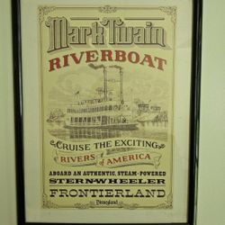 Disneyland Ride Poster Prints - Framed (Set of 2)