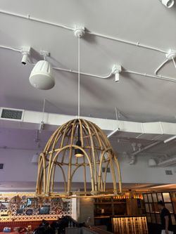 Rattan Dome Pendant Light