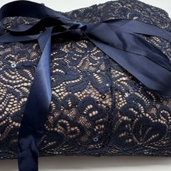 Candalite Women’s Navy Blue Lace Maxi Dress