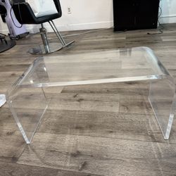 Clear Acyril Coffee Table 