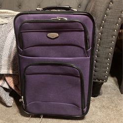 Purple Small Travel Carry On Suitcase 