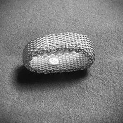 Mesh Ring - Sterling Silver - Brand New