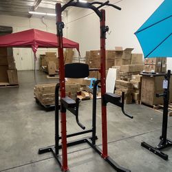 Power Tower Pull Up Bar Station Workout Dip Station For Home Gym 