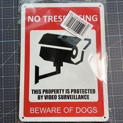 Private Property No Trespassing Sign ( 10x7 Inch)