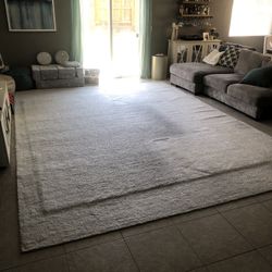 Safavieh: Wool Area Rug, Ivory & Grey, 11ft by 15ft