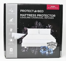 Protector A Bed Charcoal Infused Queen Waterproof Washable Mattress Protector