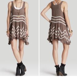 Free People Voile & Lace Trapeze Slip Dress