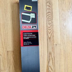 Delta Harvard Square Double Towel Bar – New in Box