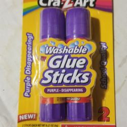 2 pack glue sticks purple color