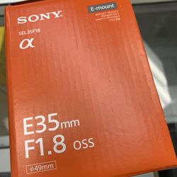Sony 35 1.8 Sony E OSS