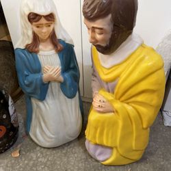 Blow Molds Mary And Joseph