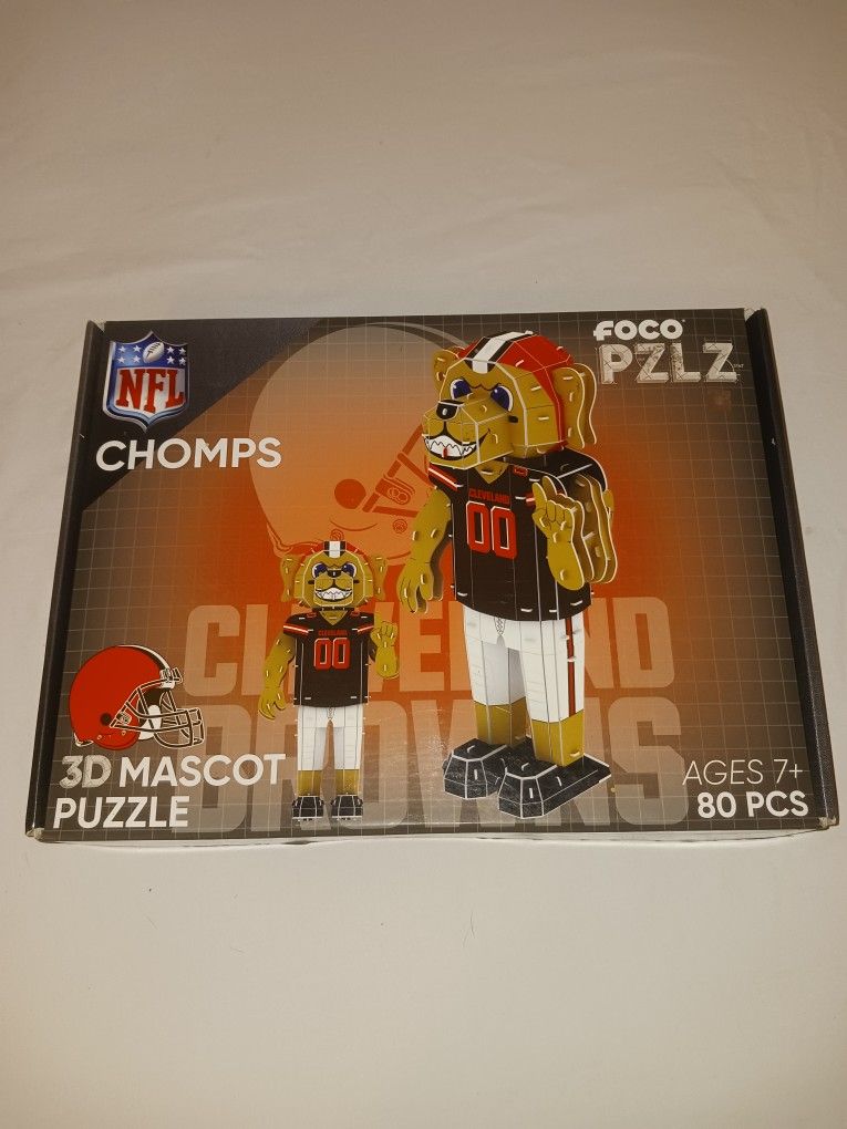 Cleveland Browns Chomps NFL 3D mascot puzzle