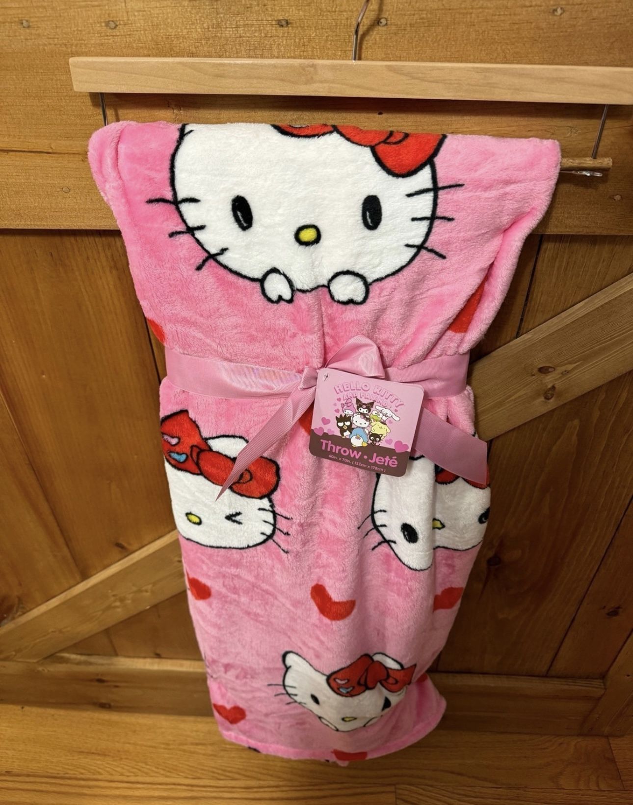 Hello Kitty Pink Throw