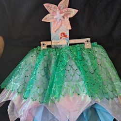 Disney Little Mermaid Ariel Skirt and Headband 