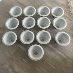 13 White 6 Inch Recessed Lighting Baffles In Fantastic Condition