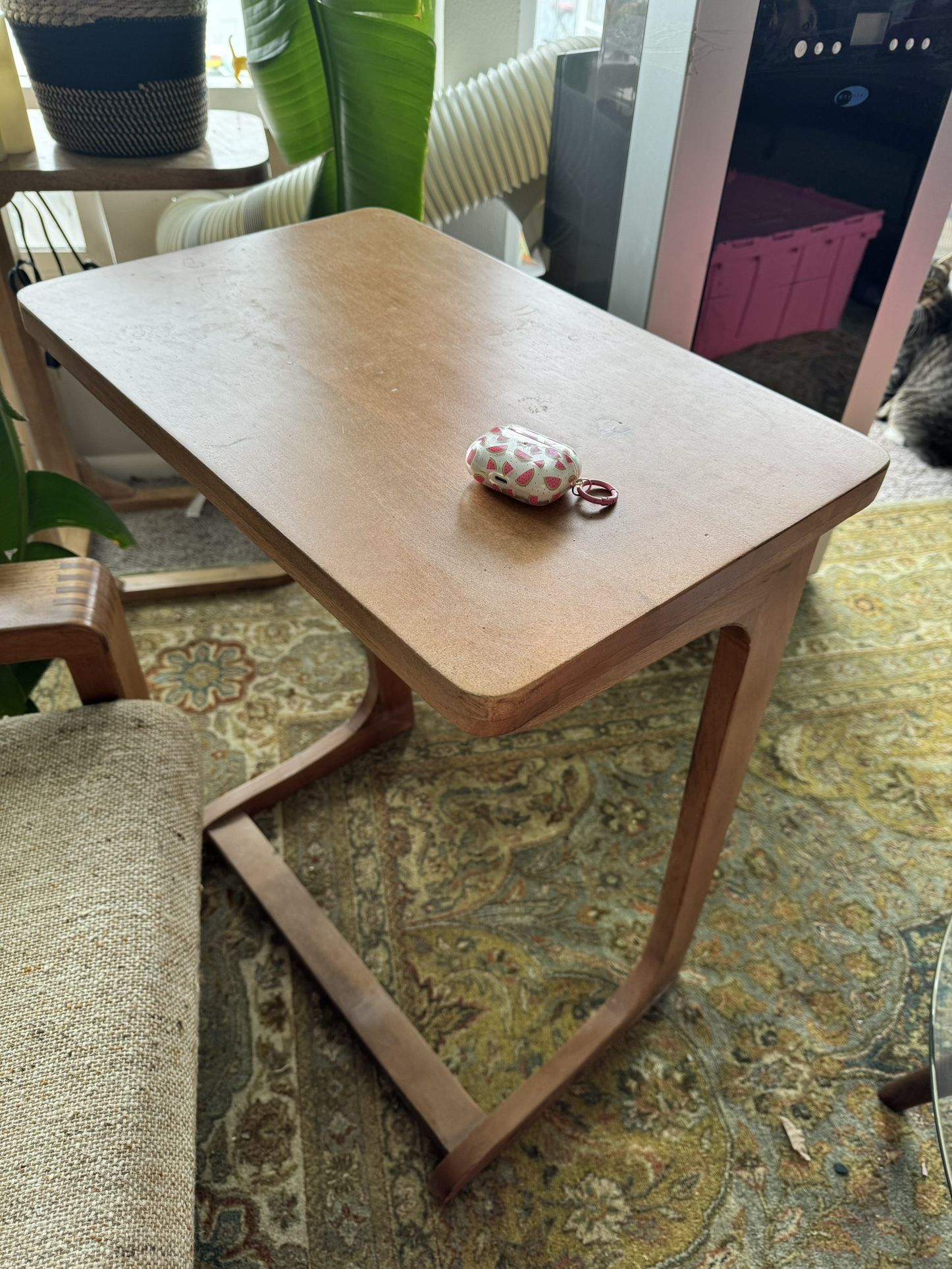 Wooden C Table, Side Table