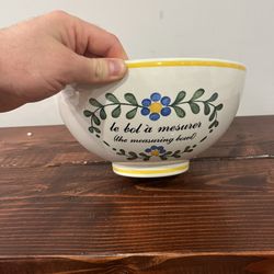 Sigma Lecon Francais Ceramic Measuring Mixing Bowl Marsten Mandrajji Vintage