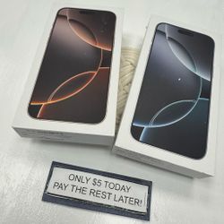 Apple iPhone 16 Pro Max 5G - Pay $5 and the rest later