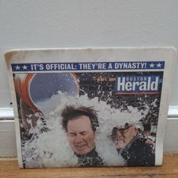 New England Patriots Newspaper Boston Herald Feb 7 2005 Super Bowl XXXIX Dynasty. 