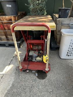 Flat Bed Utility Cart With Lift 