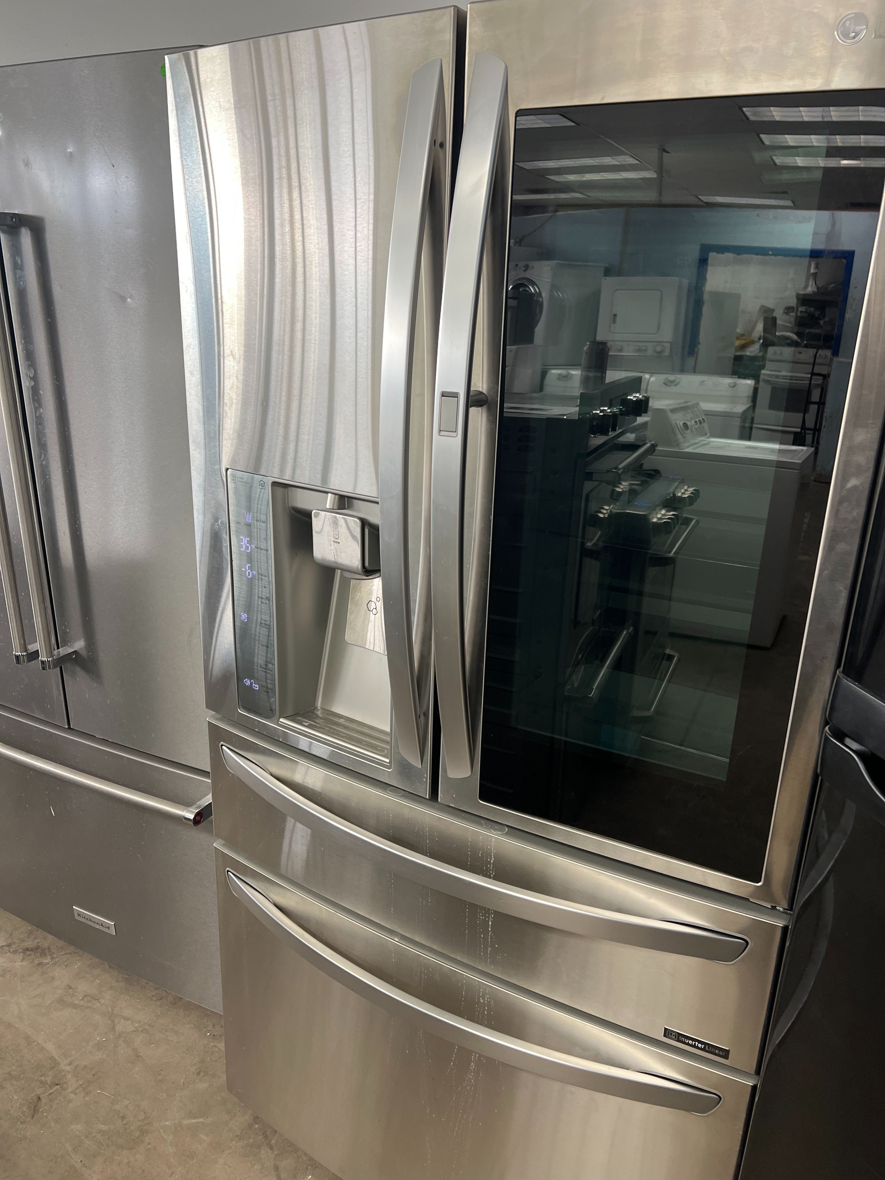 LG stainless steel french door refrigerator -free delivery