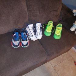 3 Pairs Of Shoes Size 7..Jordan,Puma