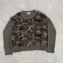 Camo Green Crewneck 