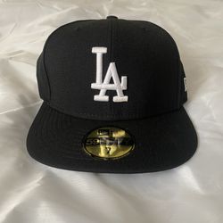 Los Angeles Dodgers New Era Team Logo 59FIFTY Fitted Hat - Black