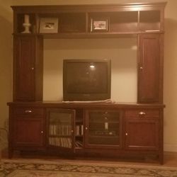 TV Table W Storage, 3 Piece - Wood