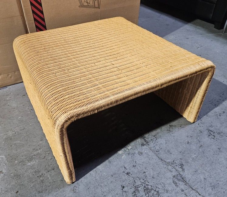 Woven Rattan Coffee Table