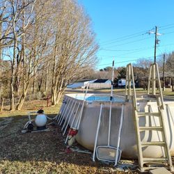 Pool, Ladder, Pump, Accessories 