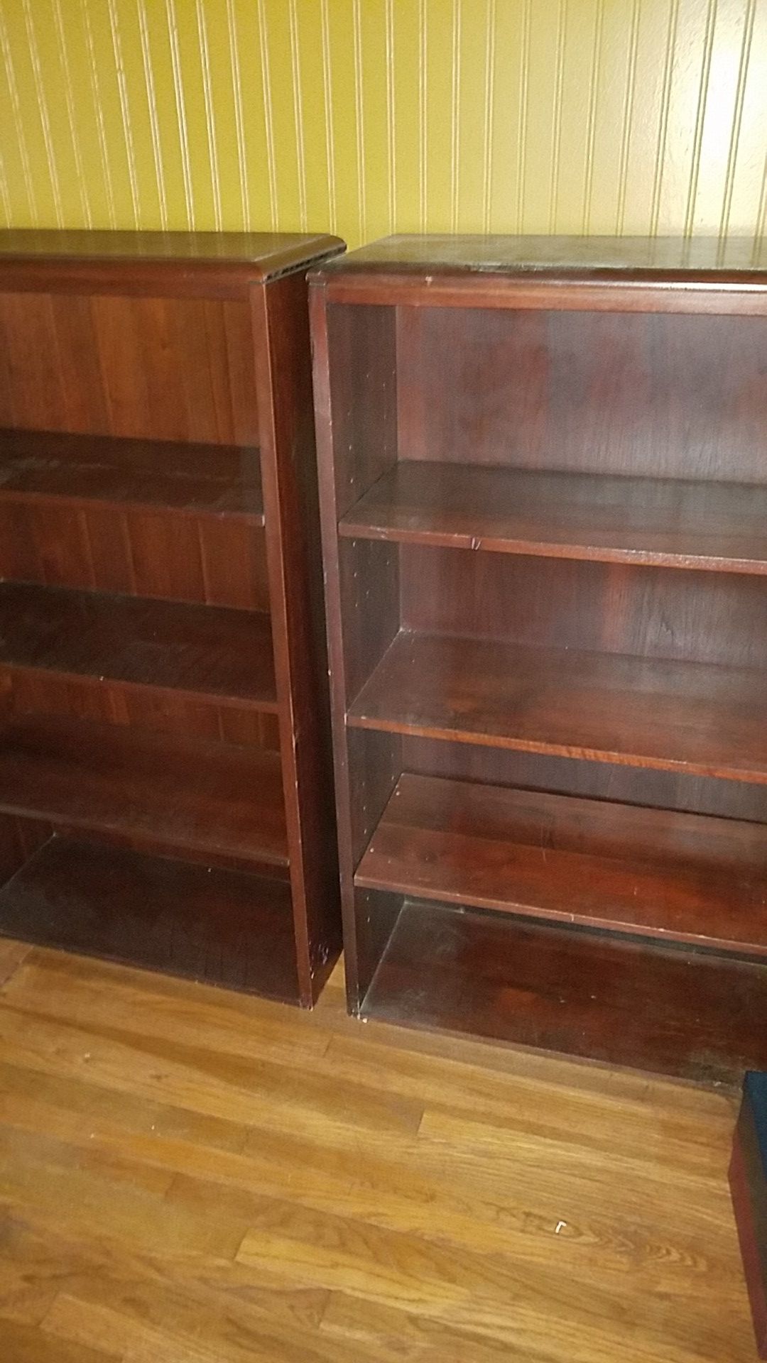 Matching bookshelves