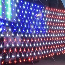 AMERICAN FLAG LIGHTS HUGE 3ft × 6ft- LED SUPER BRIGHT LIGHTS