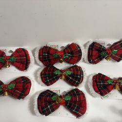 Add a touch of holiday cheer with these festive red plaid hair bows for kids. Perfect for any occasion.  Festive Red Plaid Kids Hair 7 girlsBows Chris