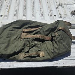 Old Military Items Bag Is In Good Condition