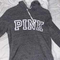 women’s grey PINK VS hoodie size S