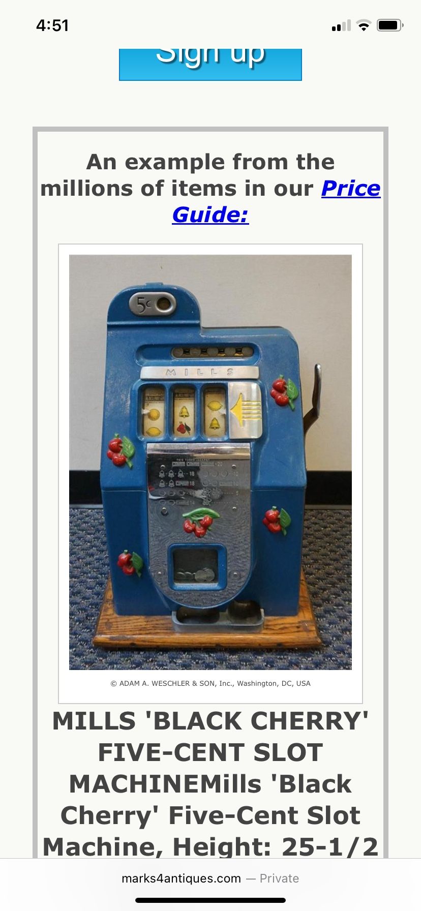 Mills Nickel Slot Machine, 1940’s