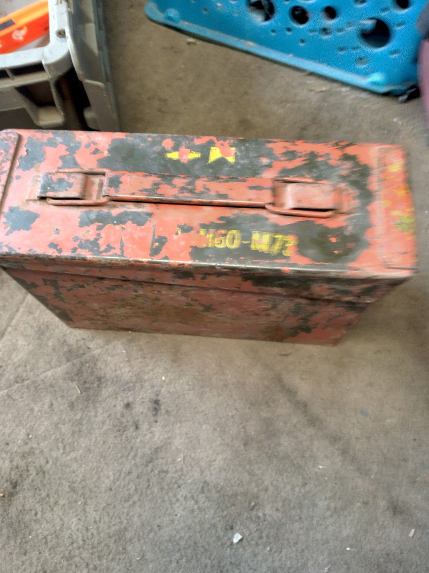 Old Metal Ammo Box