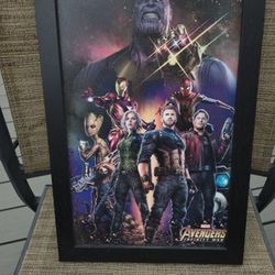 Framed Marvel Poster