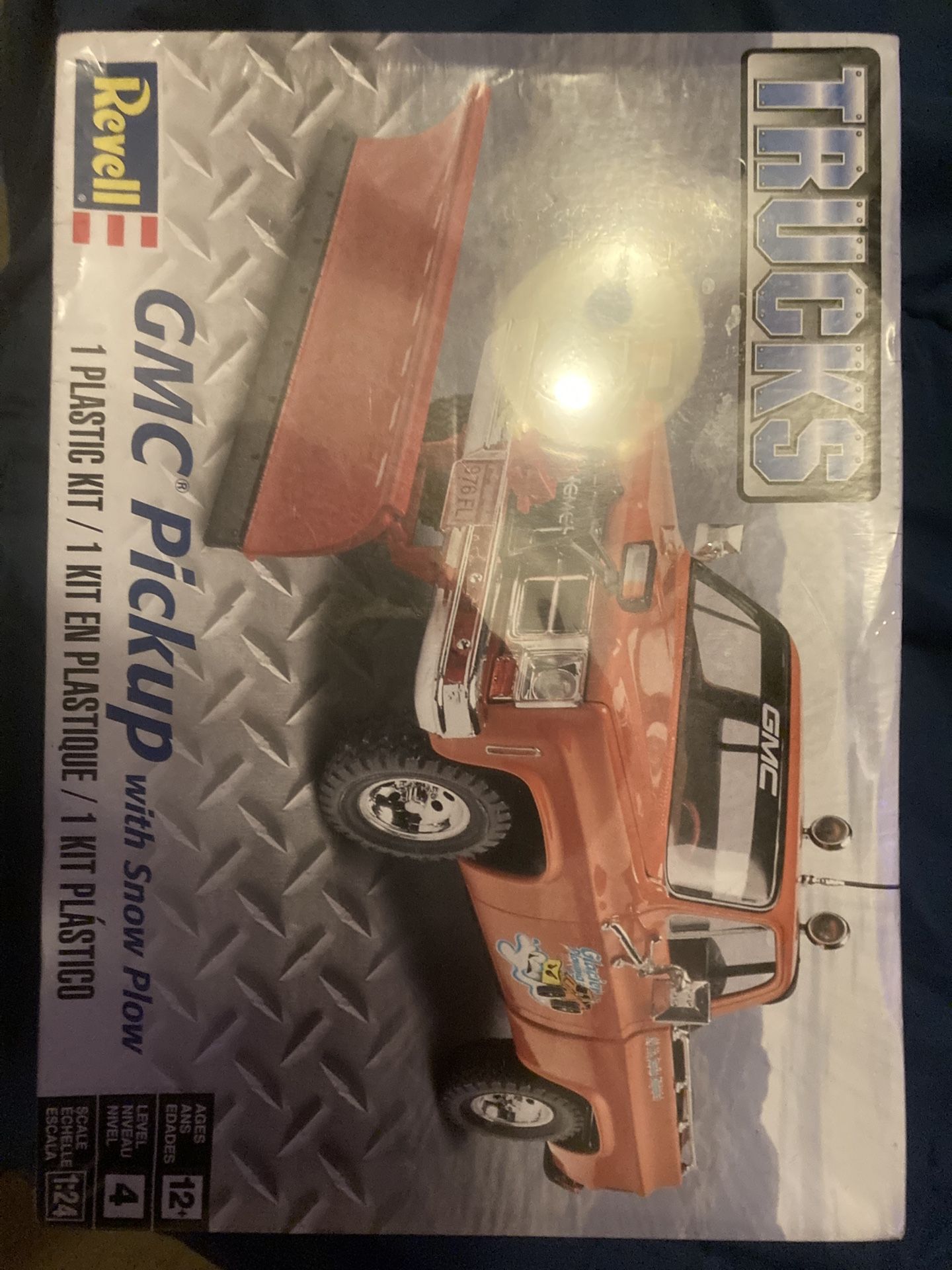 Plastic GMC Pickup Truck With Snow Plow