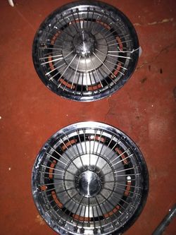 Two Vintage Chevy Wire Rims