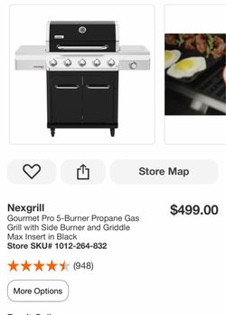 Nexgrill Gourmet Pro 5-Burner Propane Gas Grill